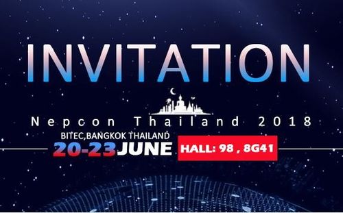 約最も最近の会社のニュース Nepconタイで私達を結合しなさい!2018年6月20~23rd